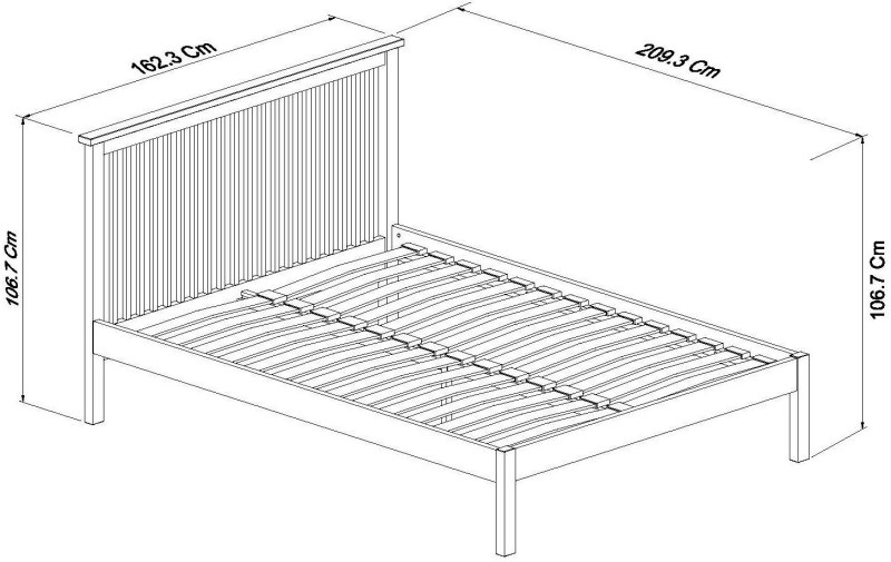 Atlanta White Low Footend Bedstead King 150cm Atlanta White Low Footend Bedstead King 150cm