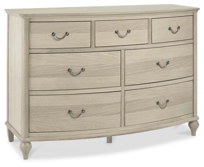 Bordeaux Chalk Oak 3+4 Drawer Chest Bordeaux Chalk Oak 3+4 Drawer Chest