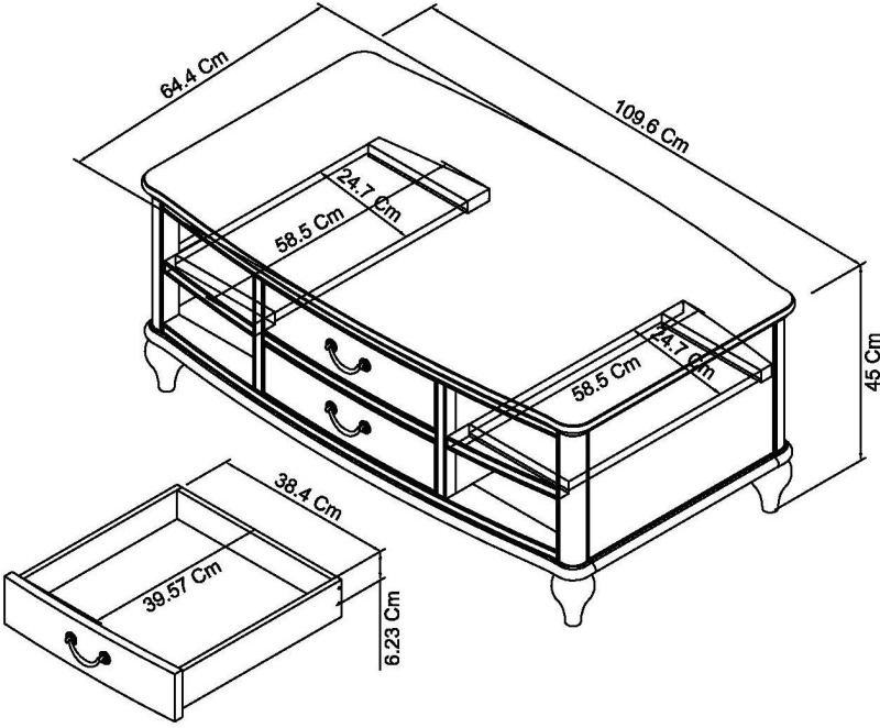 Bordeaux Chalk Oak Coffee Table With Drawers Bordeaux Chalk Oak Coffee Table With Drawers