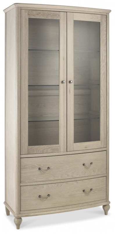 Bordeaux Chalk Oak Display Cabinet Bordeaux Chalk Oak Display Cabinet