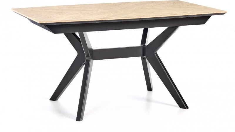 Brunel Chalk Oak & Gunmetal 4-6 Seater Dining Table Brunel Chalk Oak & Gunmetal 4-6 Seater Dining Table