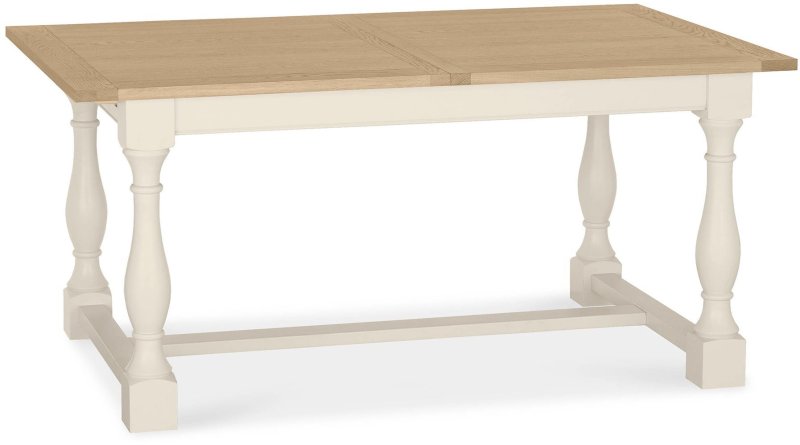 Chartreuse Aged Oak & Antique White 4-10 Extension Table Chartreuse Aged Oak & Antique White 4-10 Extension Table