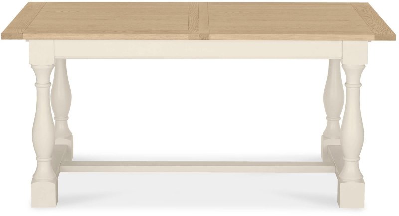 Chartreuse Aged Oak & Antique White Set - 4-10 Table & 6 Titanium Chairs Chartreuse Aged Oak & Antique White Set - 4-10 Table & 6 Titanium Chairs