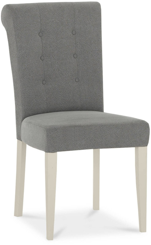 Chartreuse Antique White Uph Chair - Smoke Grey (Pair) Chartreuse Antique White Uph Chair - Smoke Grey (Pair)