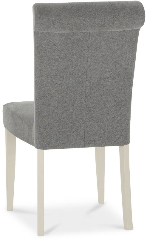 Chartreuse Antique White Uph Chair - Smoke Grey (Pair) Chartreuse Antique White Uph Chair - Smoke Grey (Pair)