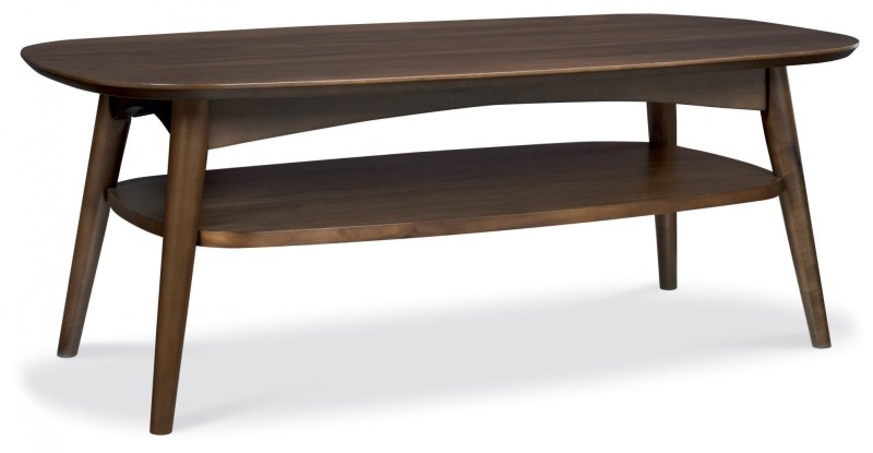 Oslo Walnut Coffee Table With Shelf Oslo Walnut Coffee Table With Shelf