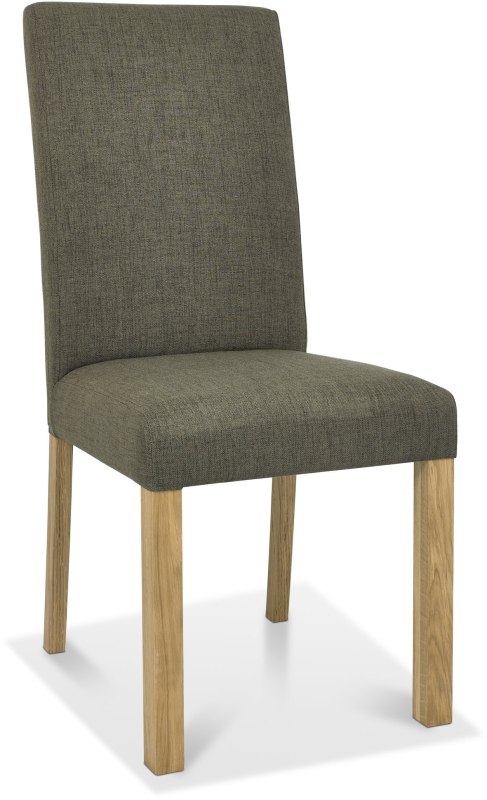 Parker Light Oak Square Back Chair - Black Gold Fabric (Pair) Parker Light Oak Square Back Chair - Black Gold Fabric (Pair)