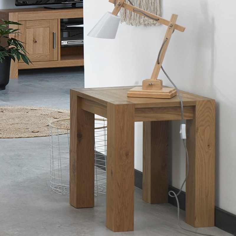 Turin Light Oak Lamp Table Turin Light Oak Lamp Table