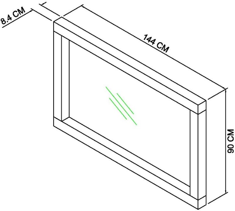 Turin Light Oak Landscape Mirror Turin Light Oak Landscape Mirror