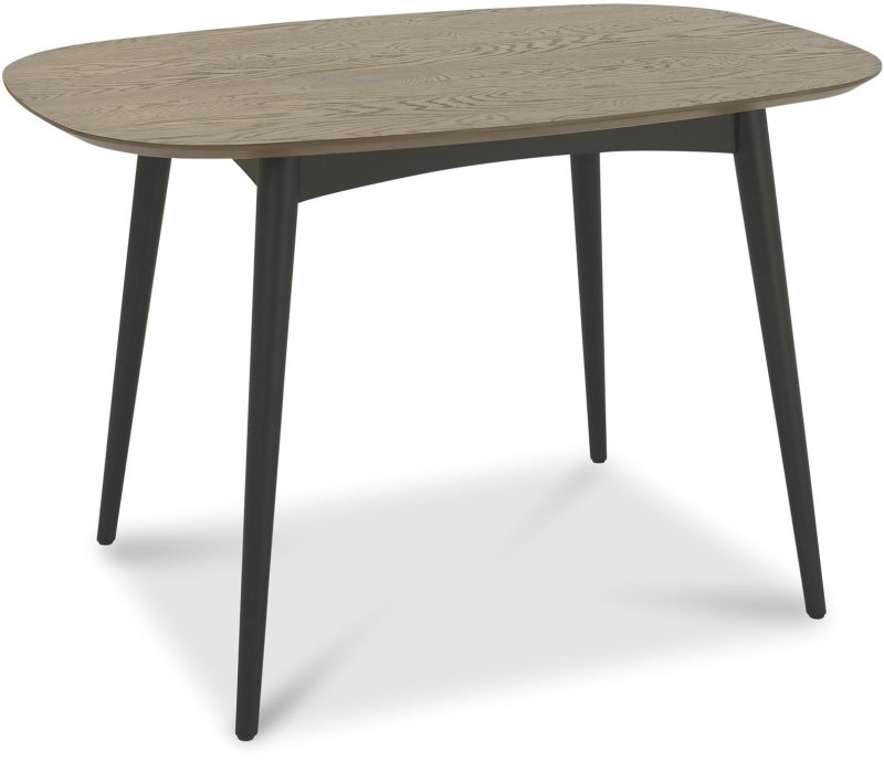 Bentley Designs Vintage Weathered Oak 4 Seater Table & 4 Kent Mustard Velvet Chairs - Black Legs