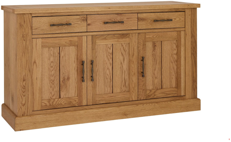 Westbury Rustic Oak 3 Door Sideboard Westbury Rustic Oak 3 Door Sideboard