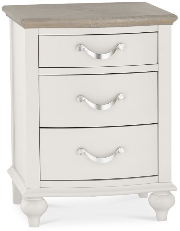 Ashley Grey Washed Oak & Soft Grey 3 Drawer Nightstand Ashley Grey Washed Oak & Soft Grey 3 Drawer Nightstand