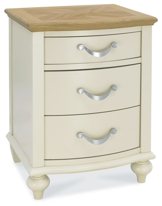 Ashley Pale Oak & Antique White 3 Drawer Nightstand Ashley Pale Oak & Antique White 3 Drawer Nightstand