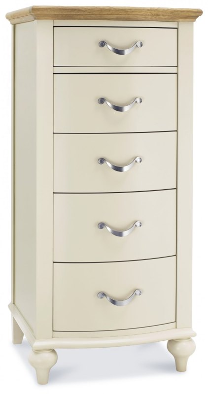 Ashley Pale Oak & Antique White 5 Drawer Tall Chest Ashley Pale Oak & Antique White 5 Drawer Tall Chest