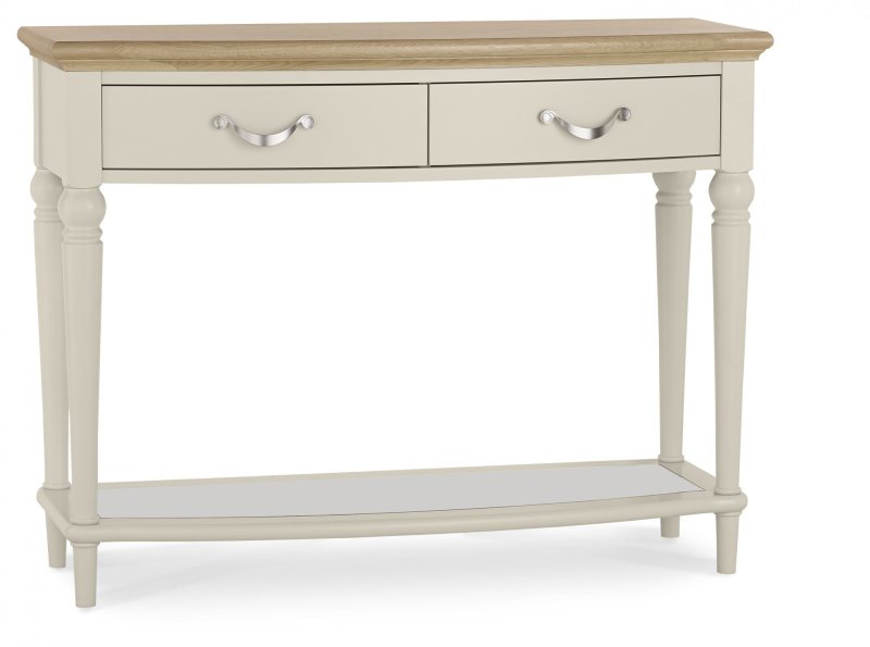 Ashley Pale Oak & Antique White Console Table With Drawers Ashley Pale Oak & Antique White Console Table With Drawers