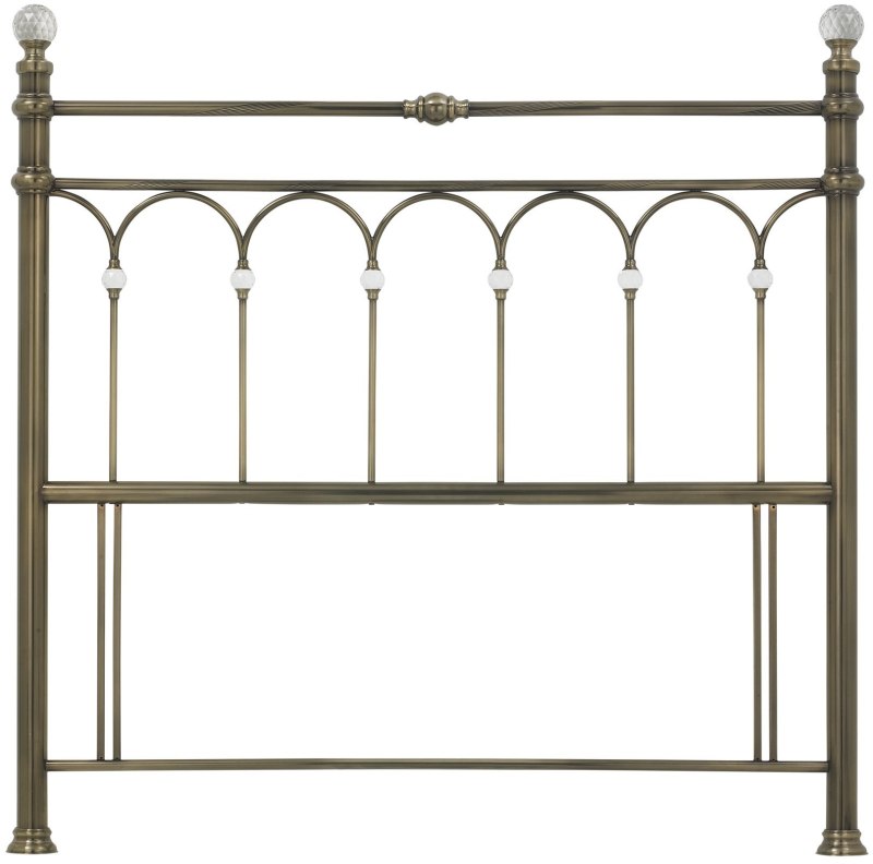 Krystal Antique Brass Headboard Double 135cm Krystal Antique Brass Headboard Double 135cm