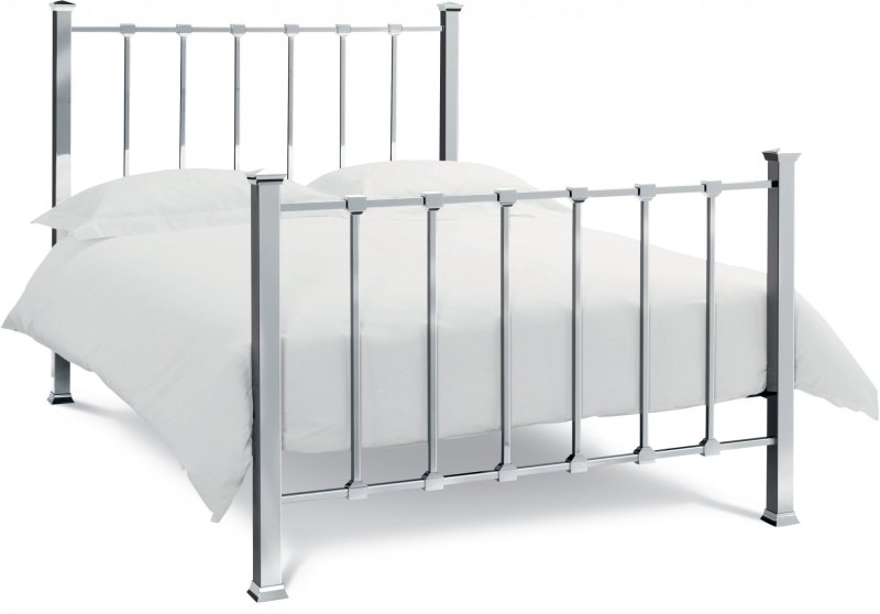 Madison Shiny Nickel Bedstead Double 135cm Madison Shiny Nickel Bedstead Double 135cm