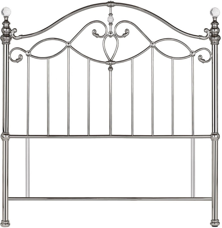 Elena Shiny Nickel Headboard Small Double 122cm Elena Shiny Nickel Headboard Small Double 122cm