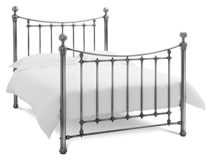 Isabelle Antique Nickel Bedstead Double 135cm Isabelle Antique Nickel Bedstead Double 135cm