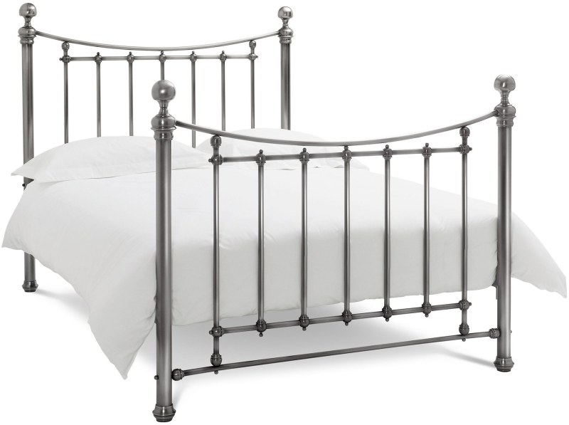 Isabelle Antique Nickel Bedstead King 150cm Isabelle Antique Nickel Bedstead King 150cm