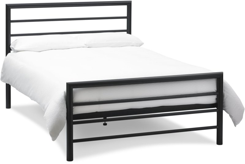 Urban Matt Black Bedstead Double 135cm Urban Matt Black Bedstead Double 135cm