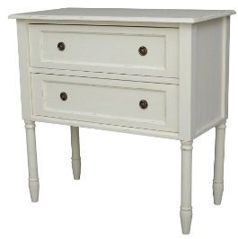 Emily Off White 2 Drawer Chest Emily Off White 2 Drawer Chest