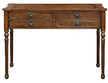 Powerscourt Dark Burl Console Table With 4 Drawers Powerscourt Dark Burl Console Table With 4 Drawers