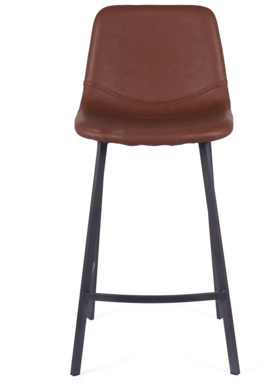 Vintage Cognac Pu Counter Stool Vintage Cognac Pu Counter Stool