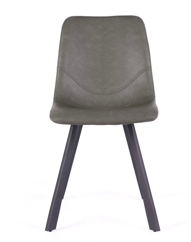 Vintage Green Pu Chair with Metal Leg Vintage Green Pu Chair with Metal Leg