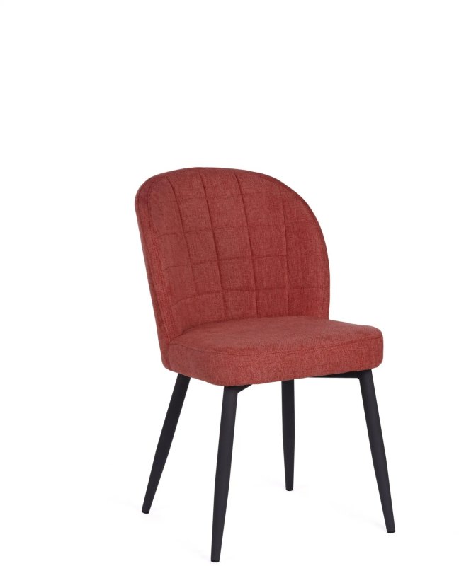 Clio Red Fabric Chair with Antracite Grey Metal Leg Clio Red Fabric Chair with Antracite Grey Metal Leg
