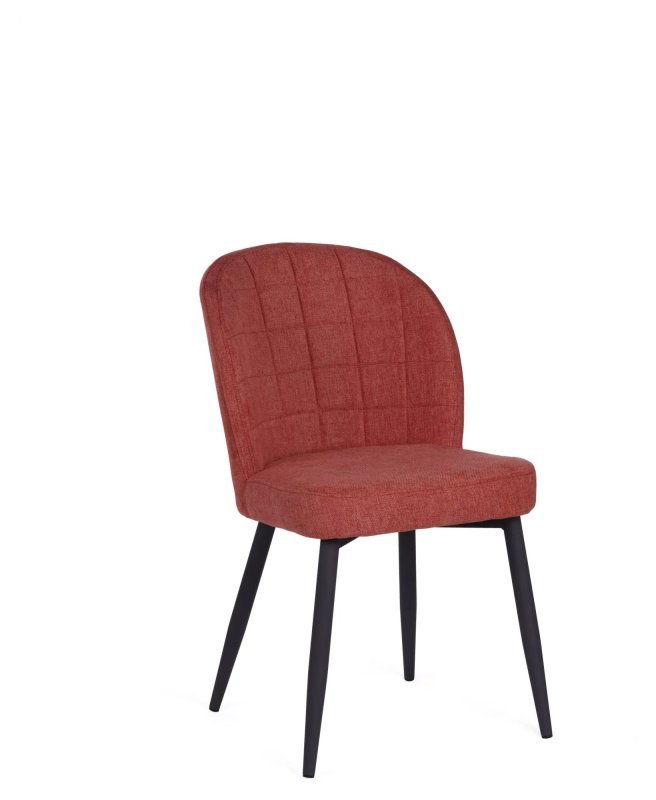 Clio Red Fabric Chair with Antracite Grey Metal Leg Clio Red Fabric Chair with Antracite Grey Metal Leg