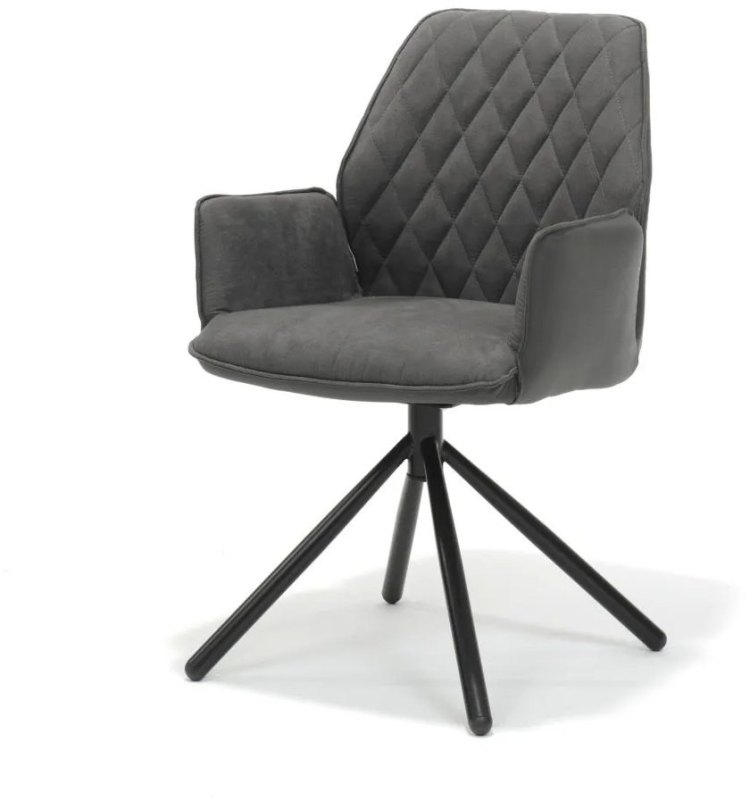 George Grey Dining Chair with Metal Leg George Grey Dining Chair with Metal Leg