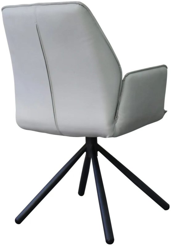 George Ivory Dining Chair with Metal Leg George Ivory Dining Chair with Metal Leg