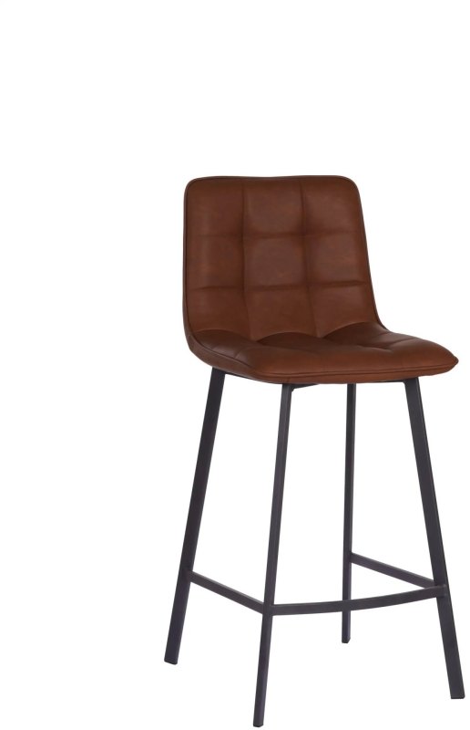 Louise Pu Vintage Cognac Counter Stool Louise Pu Vintage Cognac Counter Stool