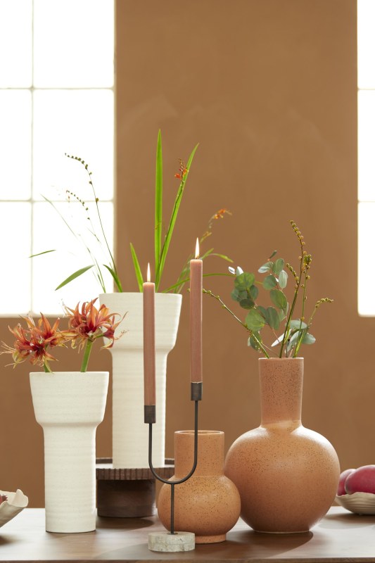 Kandelaar 12x10x35 cm FLORIKE koper bruin+bruin travertin (6 pieces) Kandelaar 12x10x35 cm FLORIKE koper bruin+bruin travertin (6 pieces)