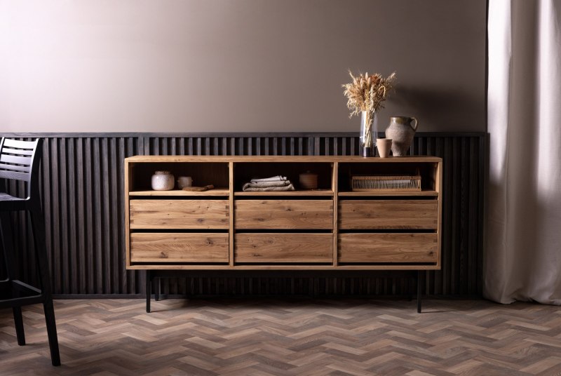 Archive Sideboard with 6 Drawers & 3 Shelves Archive Sideboard with 6 Drawers & 3 Shelves