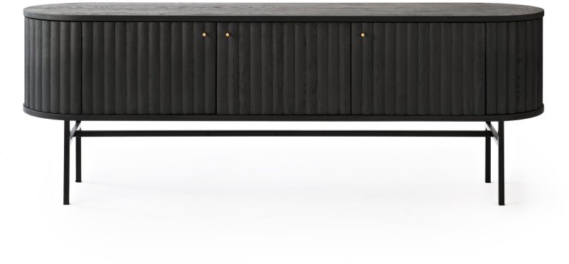 Velvet HIFI Sideboard with 3 Doors with Plug for Wires Velvet HIFI Sideboard with 3 Doors with Plug for Wires