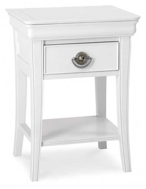 Charlotte White 1 Drawer Nightstand Charlotte White 1 Drawer Nightstand