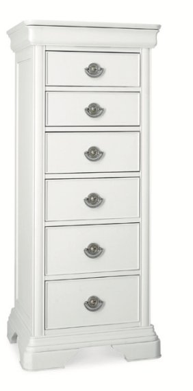 Charlotte White 6 Drawer Tall Chest Charlotte White 6 Drawer Tall Chest