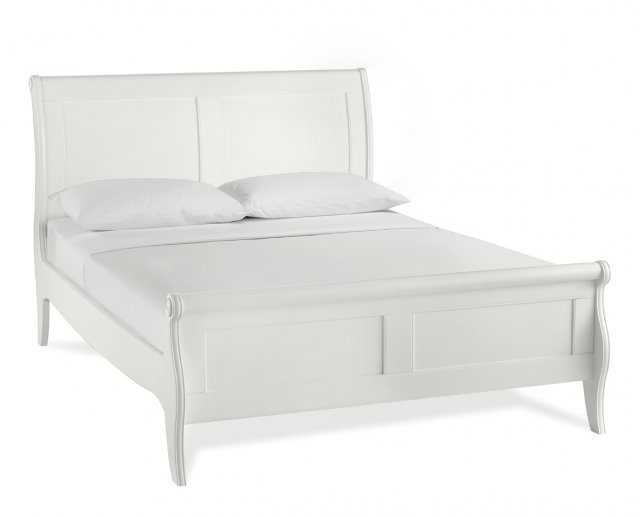 Charlotte White Panel Bedstead Double 135cm Charlotte White Panel Bedstead Double 135cm