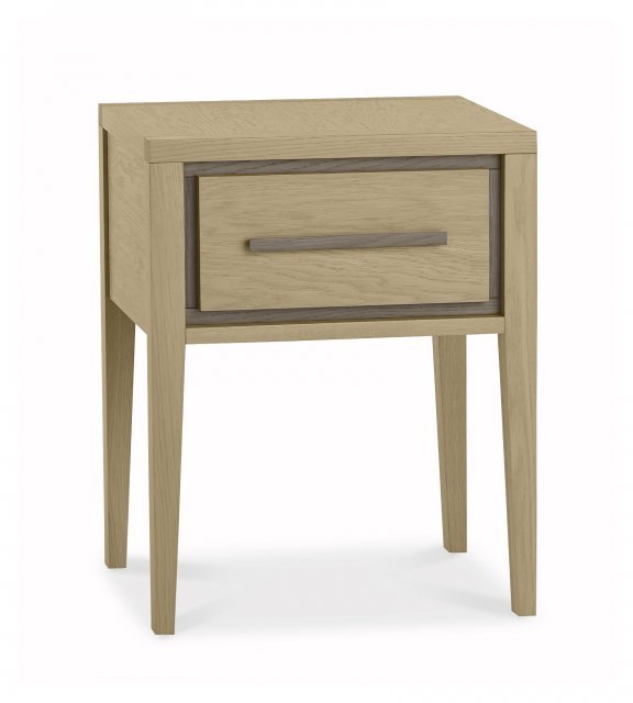 Rimini Aged Oak & Weathered Oak 1 Drawer Nightstand Rimini Aged Oak & Weathered Oak 1 Drawer Nightstand