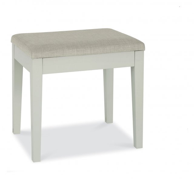 Ashby Soft Grey Stool - Pebble Grey Fabric Ashby Soft Grey Stool - Pebble Grey Fabric