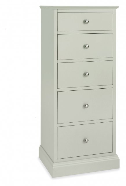 Ashby Soft Grey 5 Drawer Tall Chest Ashby Soft Grey 5 Drawer Tall Chest