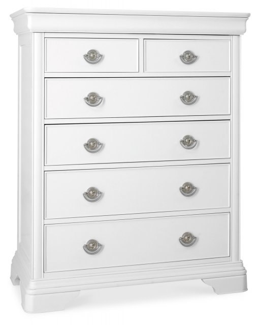 Charlotte White 2+4 Drawer Chest Charlotte White 2+4 Drawer Chest