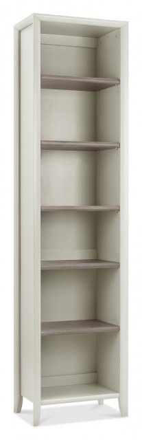 Palermo Grey Washed Oak & Soft Grey Narrow Bookcase Palermo Grey Washed Oak & Soft Grey Narrow Bookcase