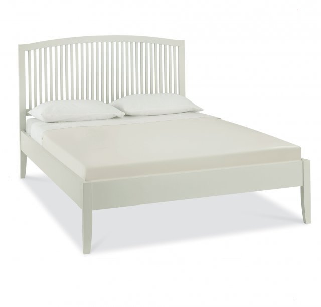 Rivendell Cotton Soft Grey Slatted Bedstead King 150cm Rivendell Cotton Soft Grey Slatted Bedstead King 150cm