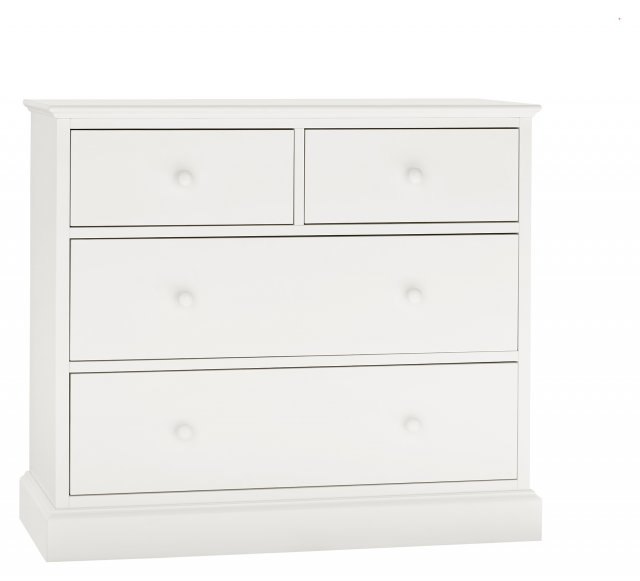 Rivendell White 2+2 Drawer Chest Rivendell White 2+2 Drawer Chest