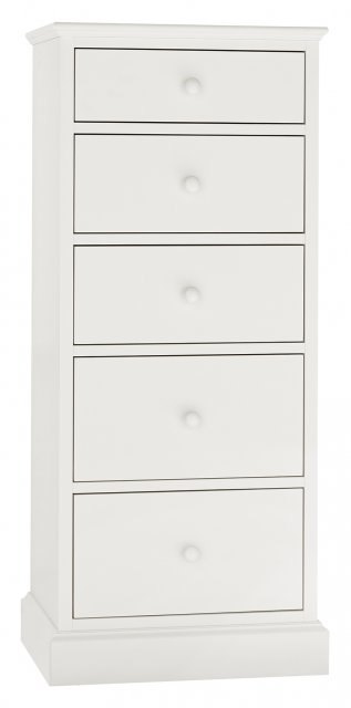 Rivendell White 5 Drawer Tall Chest Rivendell White 5 Drawer Tall Chest