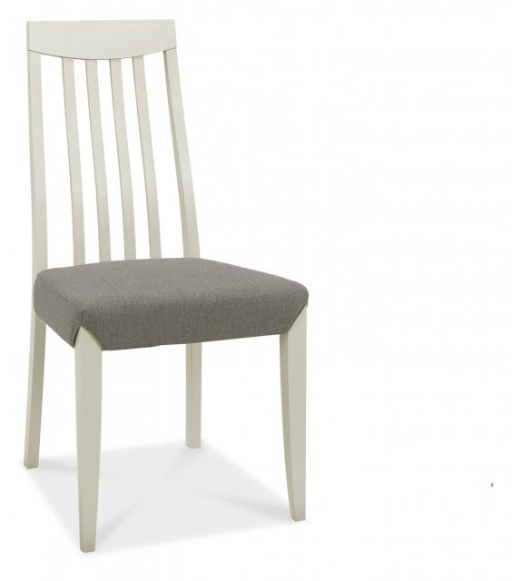 Bergen Grey Washed Slat Back Chair - Titanium Fabric Bergen Grey Washed Slat Back Chair - Titanium Fabric