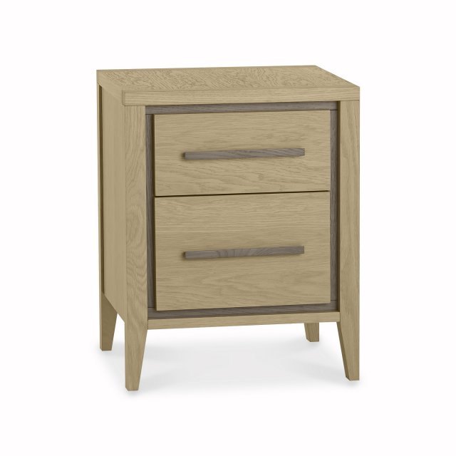 Oakland Aged Oak & Weathered Oak 2 Drawer Nightstand Oakland Aged Oak & Weathered Oak 2 Drawer Nightstand